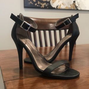 Steve Madden (“Madden Girl”) Black Strappy Heels